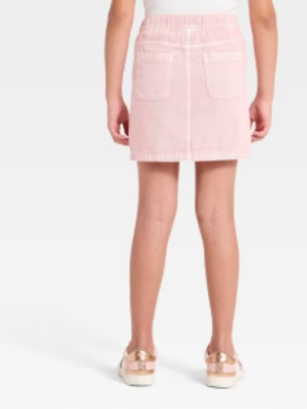 Cat & Jack Girls' Patch Pocket Denim Skirt Girls' XS (4/5) - Picture 4 of 8